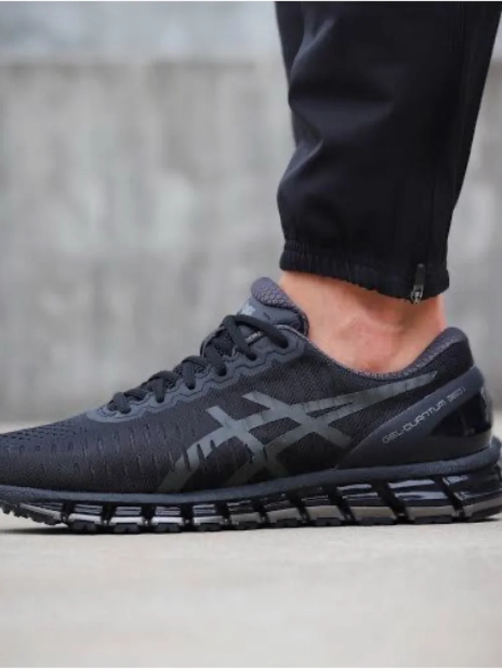 Asics Gel-Quantum 360 Athletic Running Shoe - Black
